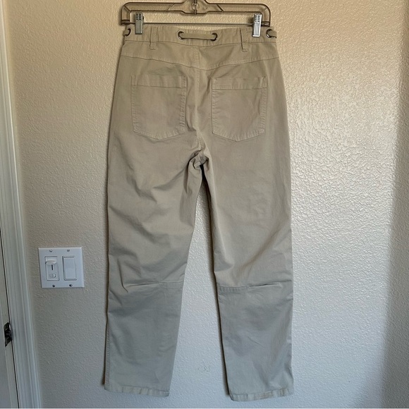 Sundance Cream Khaki Embroidered Straight Leg Pants Boho Women's Size 2 - Picture 6 of 15